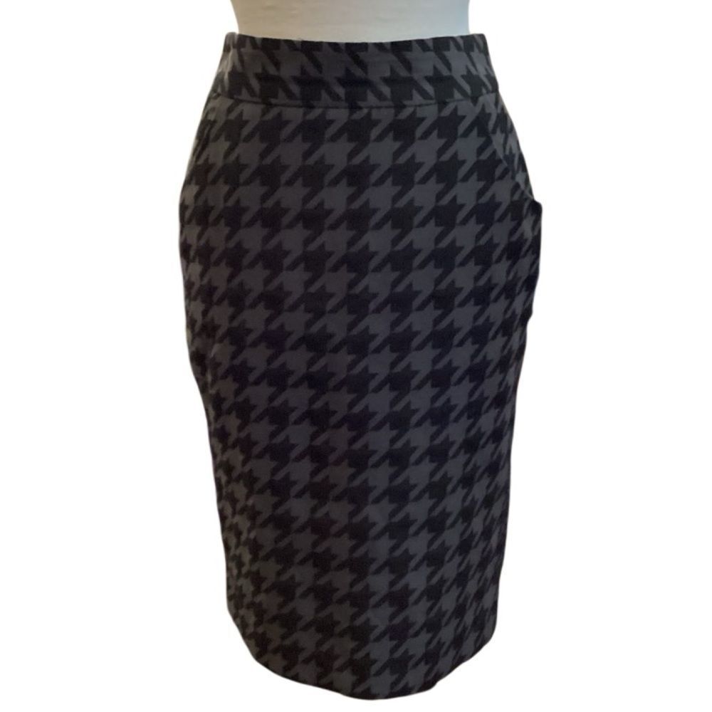 Worthington Houndstooth Pencil Skirt Size 4 - Picture 11 of 12